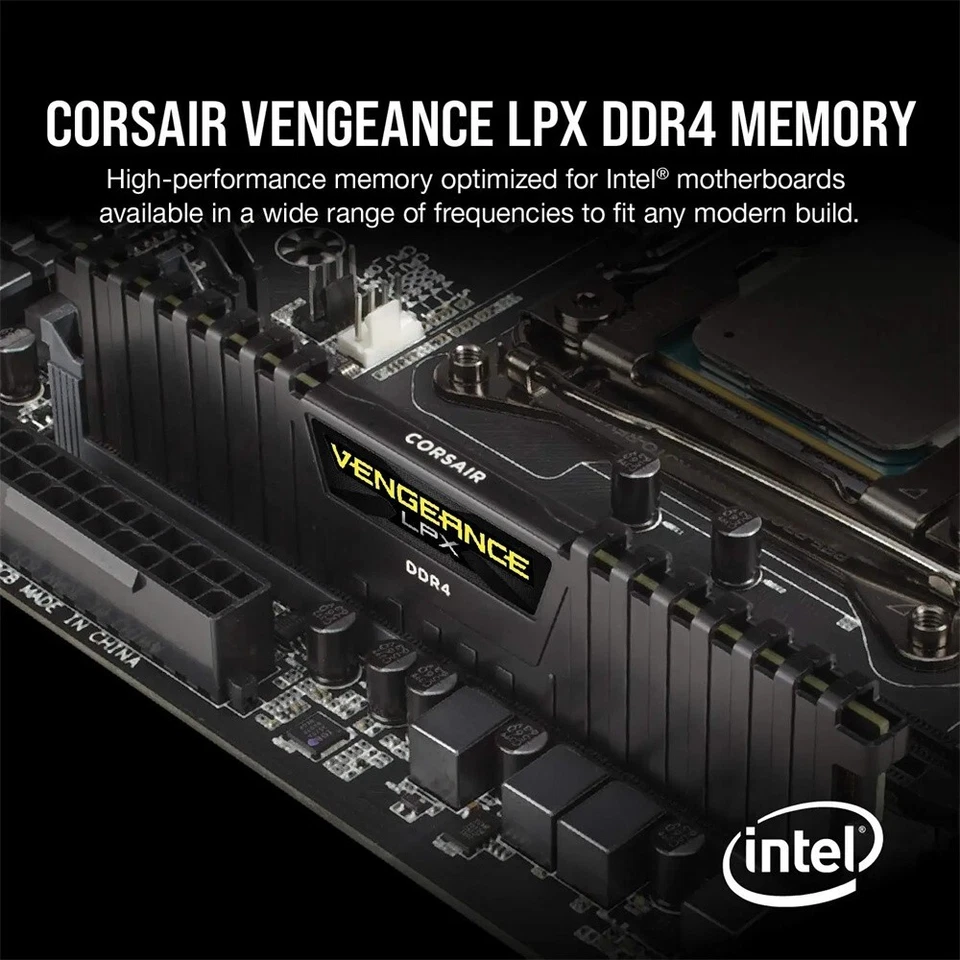 Corsair VENGEANCE LPX DDR4 RAM 8GB 16GB 3200MHz 3600MHz Desktop Computer Memory - Image 3 of 4