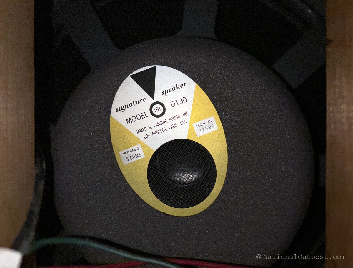 Vintage pair JBL C38 8 Ohm Speakers w/ D130 woofer, 075 tweeter