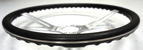 1969-1975 Chevy Corvette C3 Steering Wheel Used Black W/Stainless Spokes Nice - Picture 3 of 7