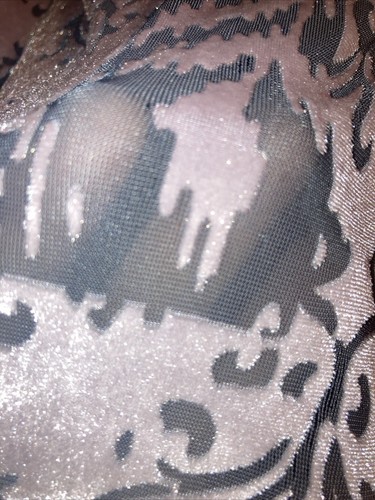 VTG Y2K Top Womens Sz M Velvet Burnout Fairy Grunge Whimsygoth Lavender - Picture 3 of 8