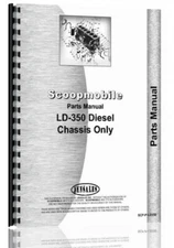 Parts Manual Scoopmobile LD-350 Diesel Tractor Chassis