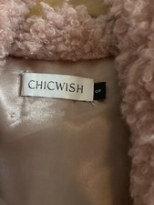 Chicwish 3/4. Fluffy Coat S Pink