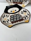 Adorable Temptations Old World Set of 4 Owl Black Snack Plates Perfect Condition — photo 3