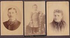Mr. & Mrs. C.H. Bosworth & Son Clarence (3) CDV Photos - Eagleville, CT