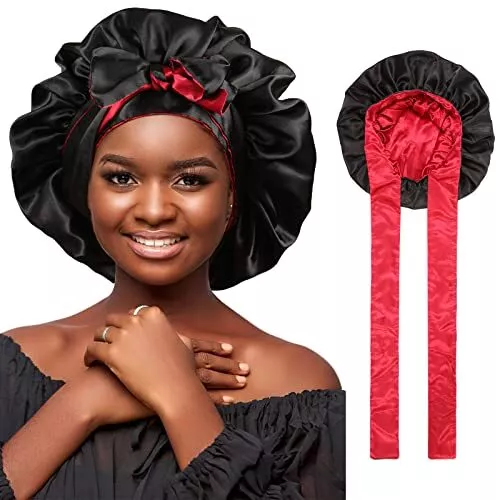 Silk Bonnet For Natural Hair Bonnets For Black Women, Satin Bonnet