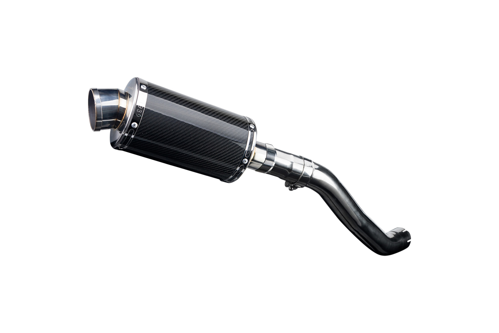 KAWASAKI Z750 20042006 225mm OVAL CARBON SILENCER EXHAUST KIT eBay