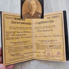 1941 WW2 Croatia ID NDH Hinko (Werbothen) Hinkovoć RARE