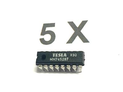 MH74S287, TESLA, 1024Bit, 256x4, 65ns, TTL Prom, ähnl. SN74S287,N82S129, 5 Stück - Bild 1 von 3