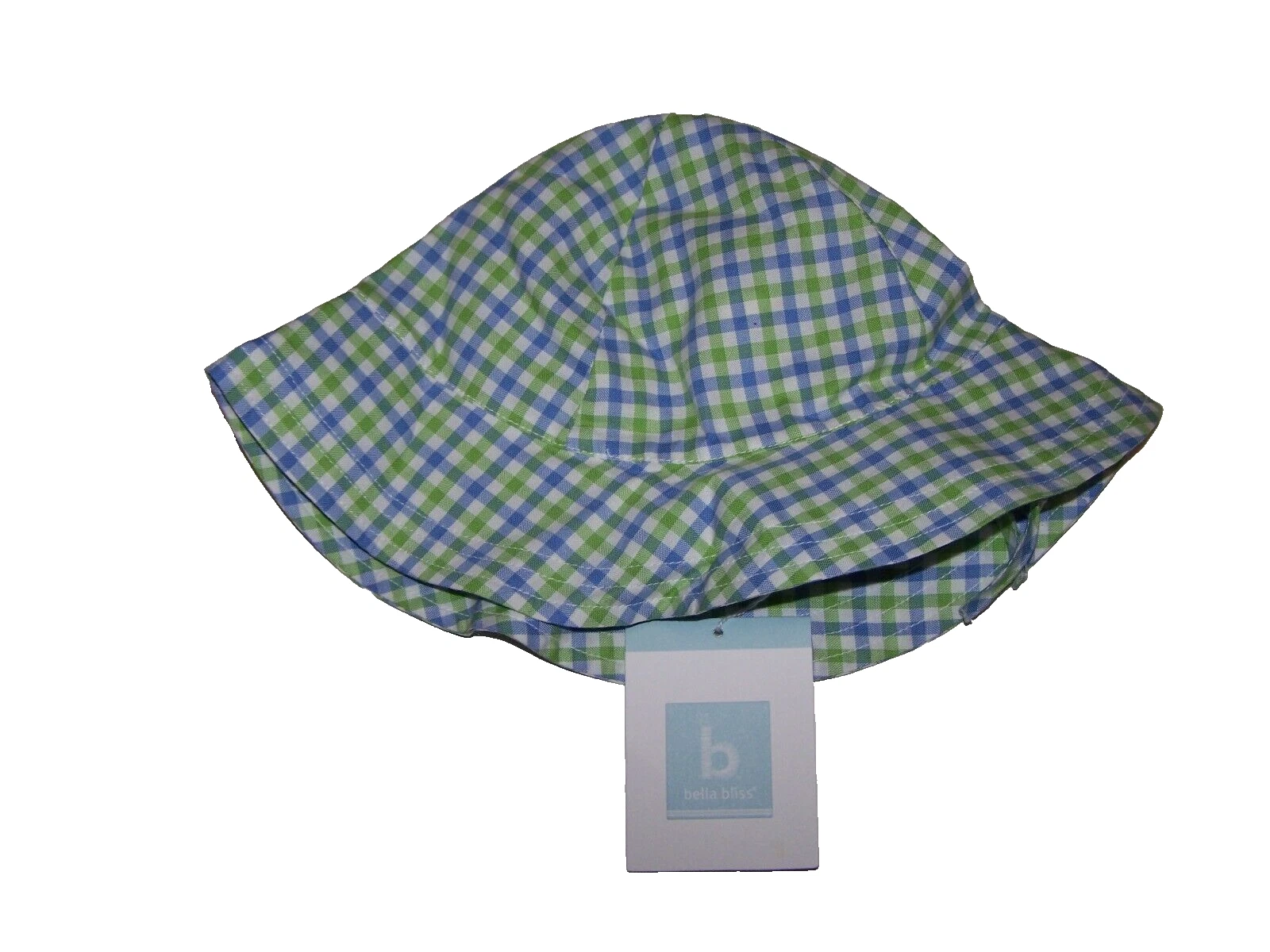 NWT Bella Bliss Boutique Baby Sun Hat Size S(12-18M) Beachwood Plaid