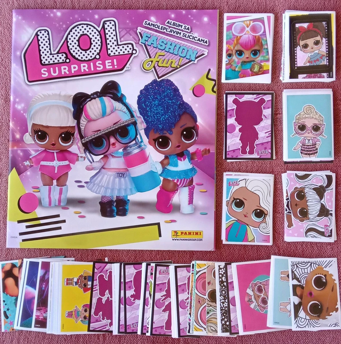 LOL Surprise Fashion Fun 2020. Panini album complete stickers