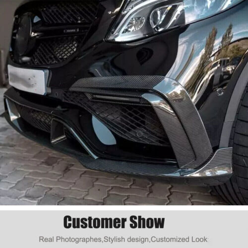 For Mercedes Benz C292 GLE63 15+ Real Carbon Front Bumper Air Vent Trim Fins - Bild 6 von 13
