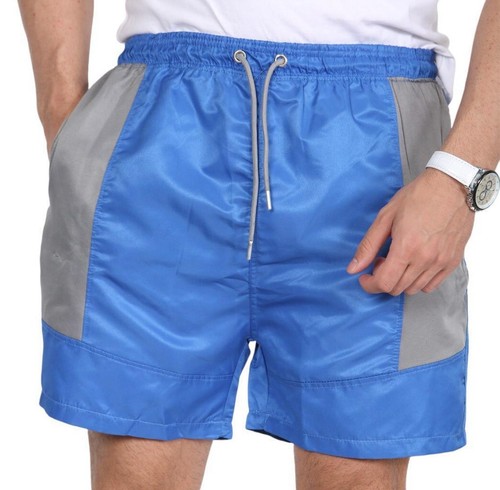 Mens ZIP POCKETS 2 Tone Swim Swimming Shorts Beach Mesh lining Trunks - Picture 2 of 7