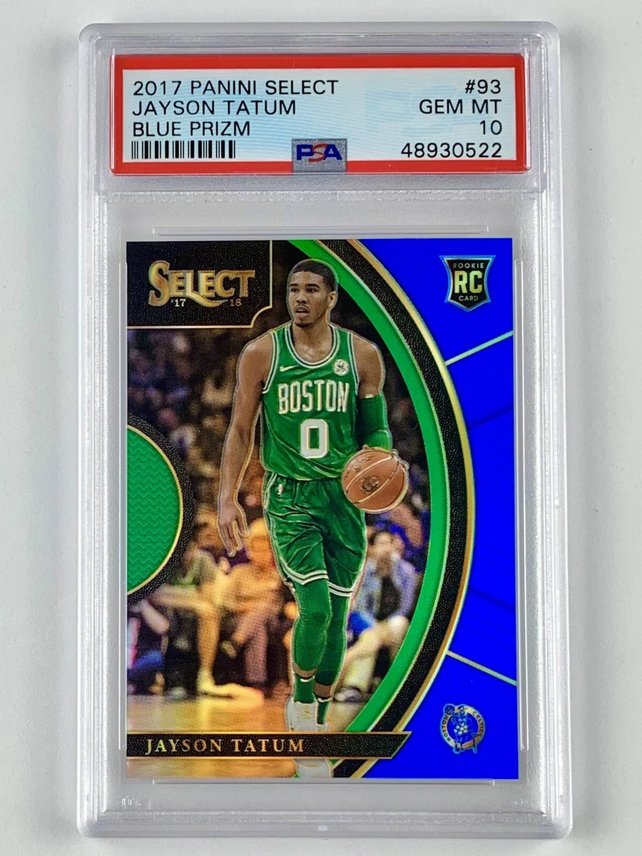 2017 Panini Select Jayson Tatum Rookie Blue Prizm Concourse PSA 10