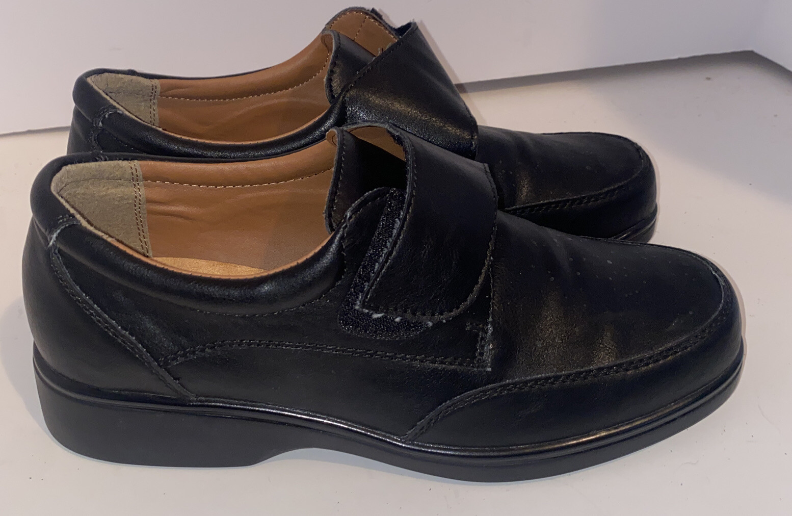 Thom McAn Men's Business Casual Shoes Black Soft Leat… Gem