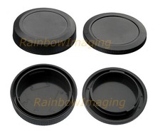  2 Pcs  Body Protective Covers Rear Lens Caps for Canon EOS RF R RP R3 R5 R6 Ra