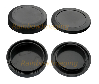 (2 Pcs ) Body Protective Covers Rear Lens Caps for Canon EOS RF R RP R3 R5 R6 Ra