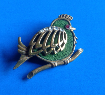 Broche Vintage En Forme D'Oiseau - Bijou Ancien à Collectionner