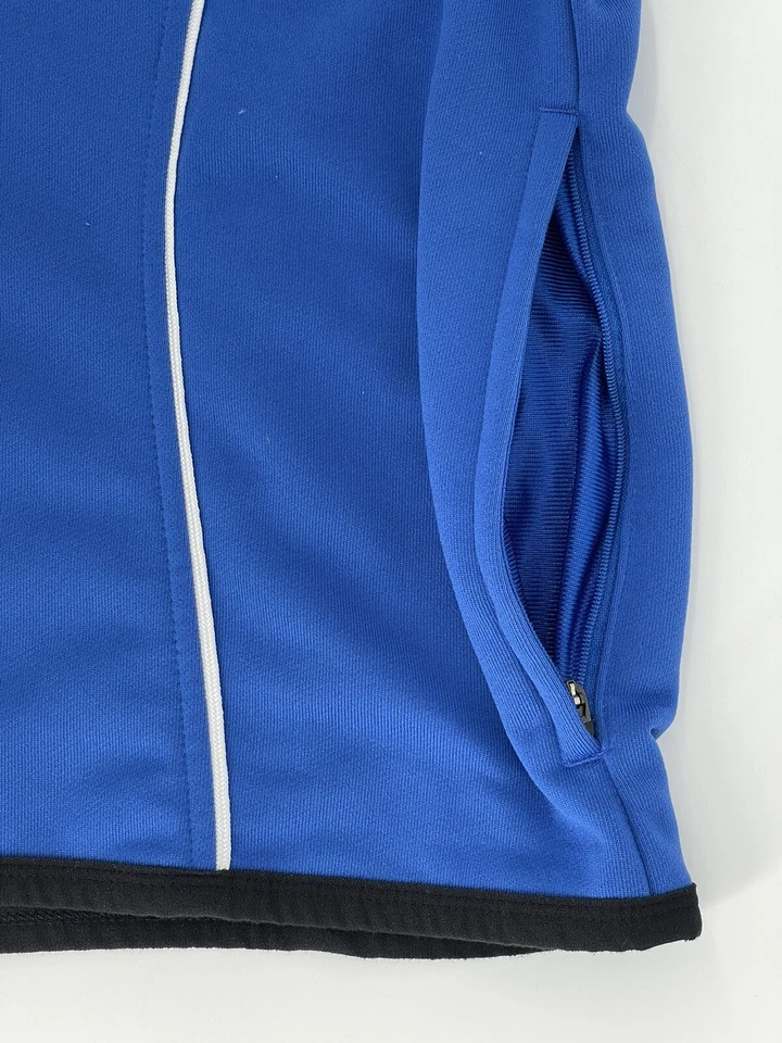 Nike Mujer Cremallera Completa Sudadera con Capucha Chaqueta Talla Mediana 8-10 Azul Bolsillos con Cremallera Foto 4 de 4