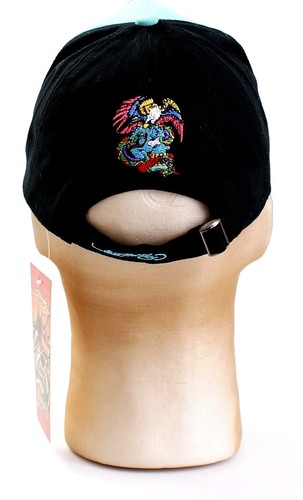 Ed Hardy Kids Black & Blue Embroidered Eagle Graphics Youth Boy's One Size NWT - Picture 4 of 5
