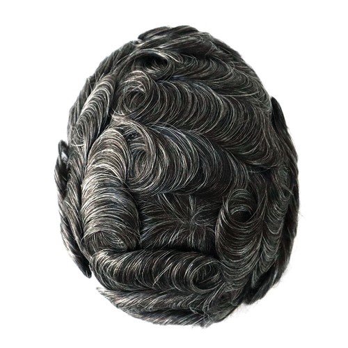 Toupees For Men Human Hair Lace Front Replecement System Mono Center Medium Hair - Picture 9 of 14