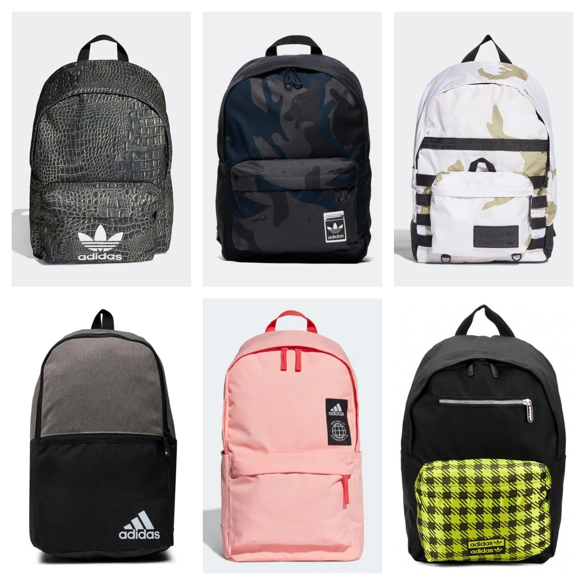 personeel Aanleg achtergrond adidas Originals Backpack School Bag Gym Work Rucksack Classic Sports Bags  NEW | eBay