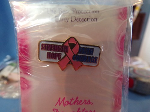 NUEVO Pin Cáncer de Mama Madres Hijas Hermanas Amigos Coraje Fuerza Esperanza SB1 - Imagen 2 de 5