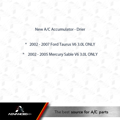 A/C AC Accumulator Fits: 2004 - 2008 Ford F150 V6 4.2L V8