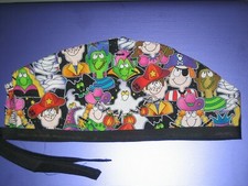 Surgical Scrub Hats/Cap Halloween Trick or Treat  Monster Party