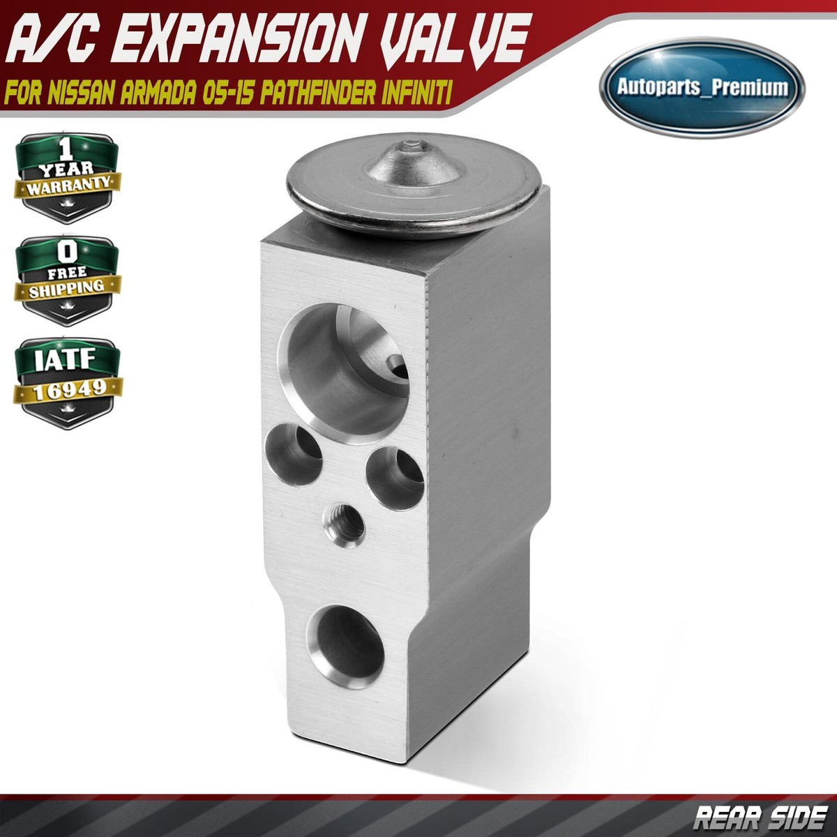 Rear A/C Expansion Valve for Nissan Armada 05-15 Pathfinder Quest