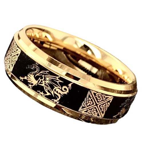 20Pcs Wholesale Lots Jewelry Size 5-13 Dragon Retro Hip Hop Punk Men Ring - Picture 9 of 14
