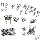 Hoop Earrings Accessory Charm Lot Mix Match Punk Some Unmatched Pieces Misc