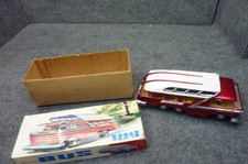 B/O China Tin Toy Bus Mystery Action ME083 Battery Op WORKS w/BOX