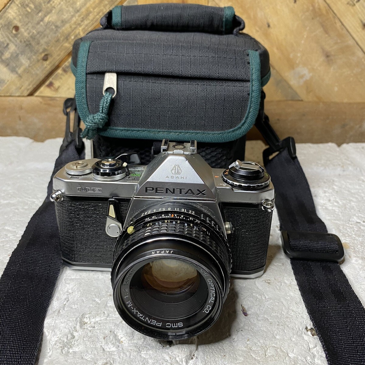 Asahi Pentax ME Camera w/ SMC Pentax-M 50mm f/1.7 Lens Vtg