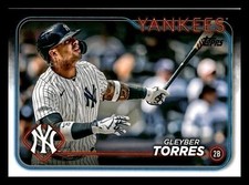2024 Topps Gleyber Torres #210 New York Yankees Series 1 Baseball Card Mint