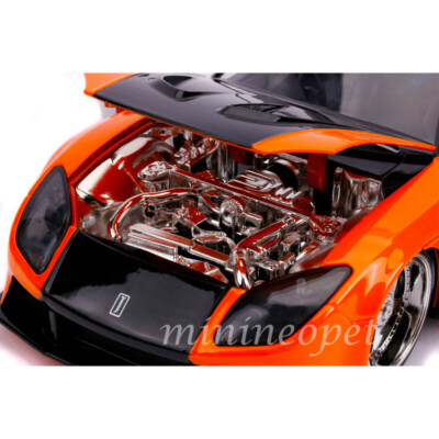 JADA 30732 FAST & FURIOUS HAN'S MAZDA RX-7 1/24 DIECAST CAR ORANGE