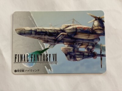 Highwind japanese rare 1996 final fantasy vii ff7 carddass SQUARE
