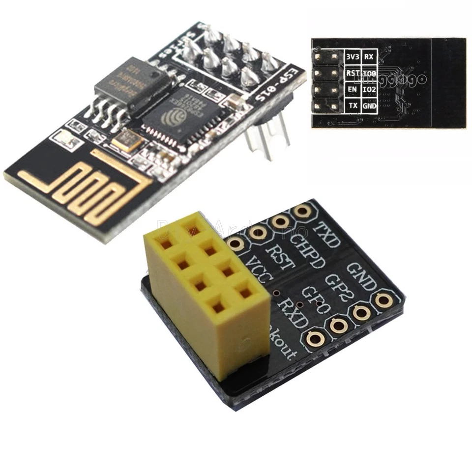 ESP8266 ESP-01S Serial WIFI Wireless Transceiver Module Adapter PCB Board NEW