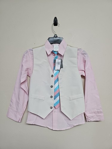 NWT VAN HEUSEN Boy's Set Shirt/Tie/Vest 3 Piece Long Sleeve Cotton Blend.Size 8R - Picture 8 of 12