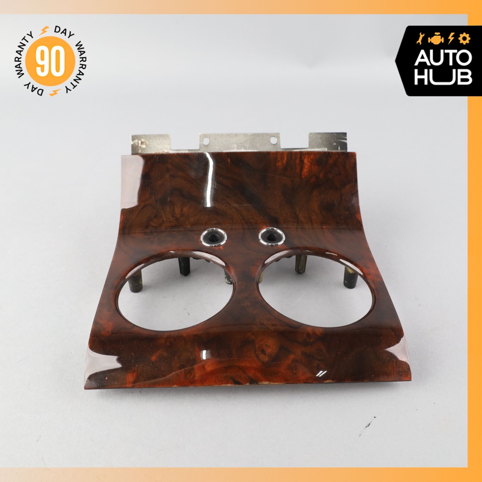 03-17 Bentley Continental GT Rear Center Console A/C Air Vent Trim Wood OEM