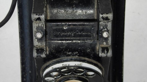 STROMBERG CARLSON DESK PHONE BLACK ROTARY ANTIQUE 1940 RESTO PROJECT - 第 6/12 張圖片