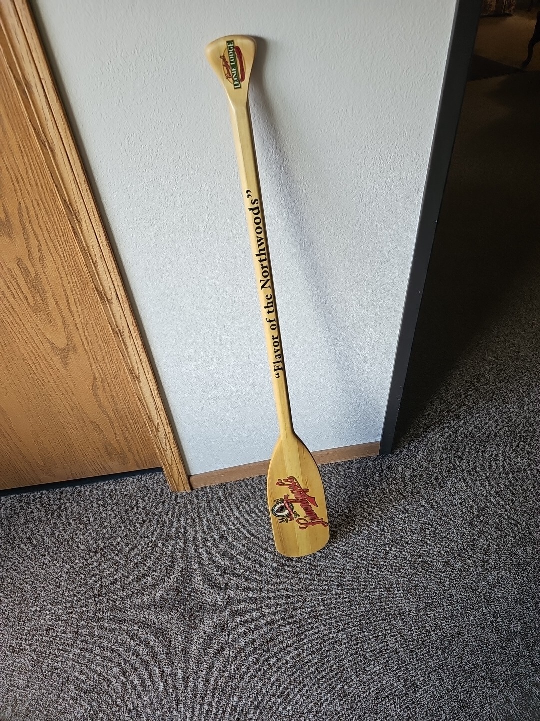 Leinenkugel Beer Canoe Paddle Bar Sign Chippewa Falls Vintage Beer Sign