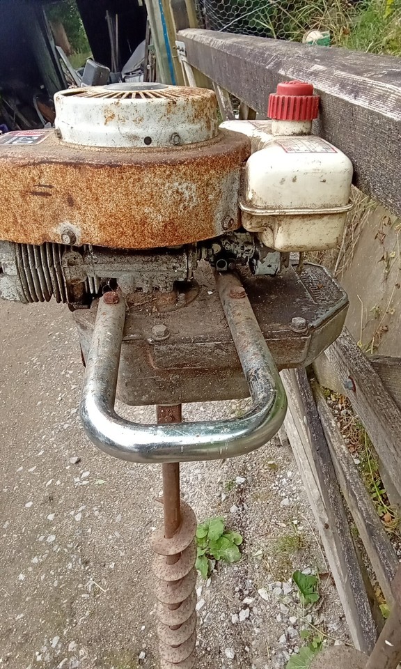 petrol earth auger post hole borer eBay