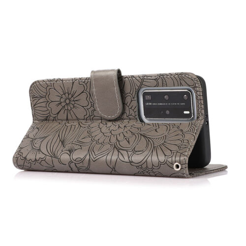 Flower Leather Wallet Phone Case for Huawei P30 P20 P40 Y6P Y7P Honor 9A P Smart - Picture 11 of 18