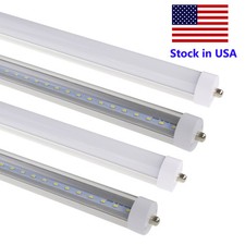 FA8 8ft LED Light Tube 45W T8 T12 Single Pin 8' Bulb Replace Fluorescent Tube