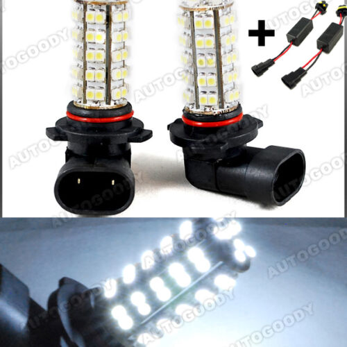 9005 White LED bulbs w/ Decoder for High Beam / Daytime Running Lights DRL - Picture 1 of 4