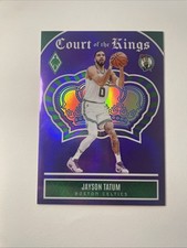 2023-24 Phoenix Jayson Tatum Court Of The Kings #20 Purple /75 Celtics SSP