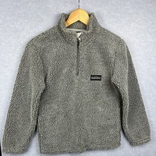 Quicksilver Jumper  Fleece Jumper Pockets Size 10 1/4 Zip Pockets Kids Unisex