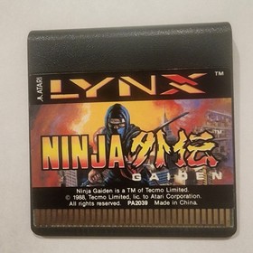 Atari Lynx Ninja Gaiden Complete Video Game 1991 CIB
