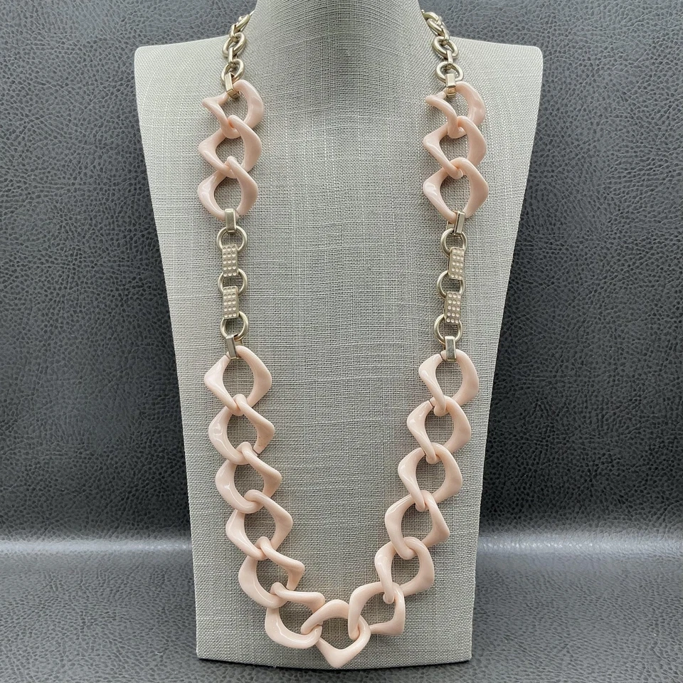 Coldwater Creek 项链耳环套装金色链几何链 24 英寸 — 第 2/4 张图片