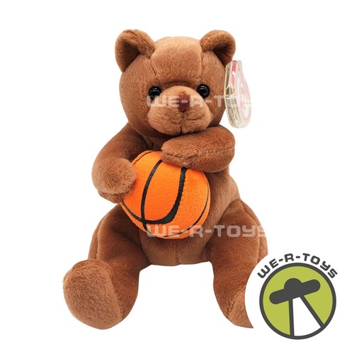 Peluche Ty Beanie Babies Hoops the Bear con baloncesto 2005